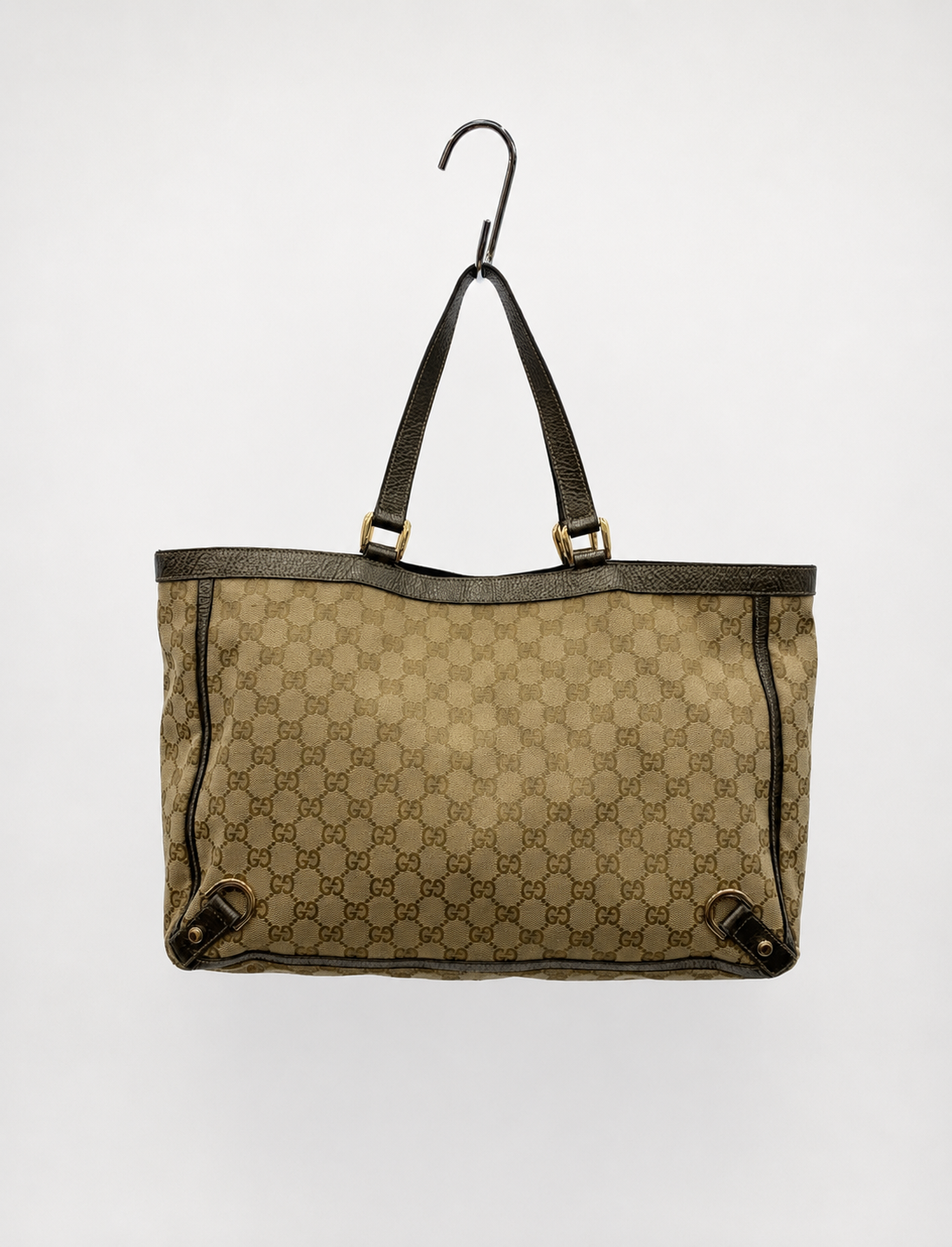 Gucci Abbey Vintage GG Monogram D-Ring Tote Bag