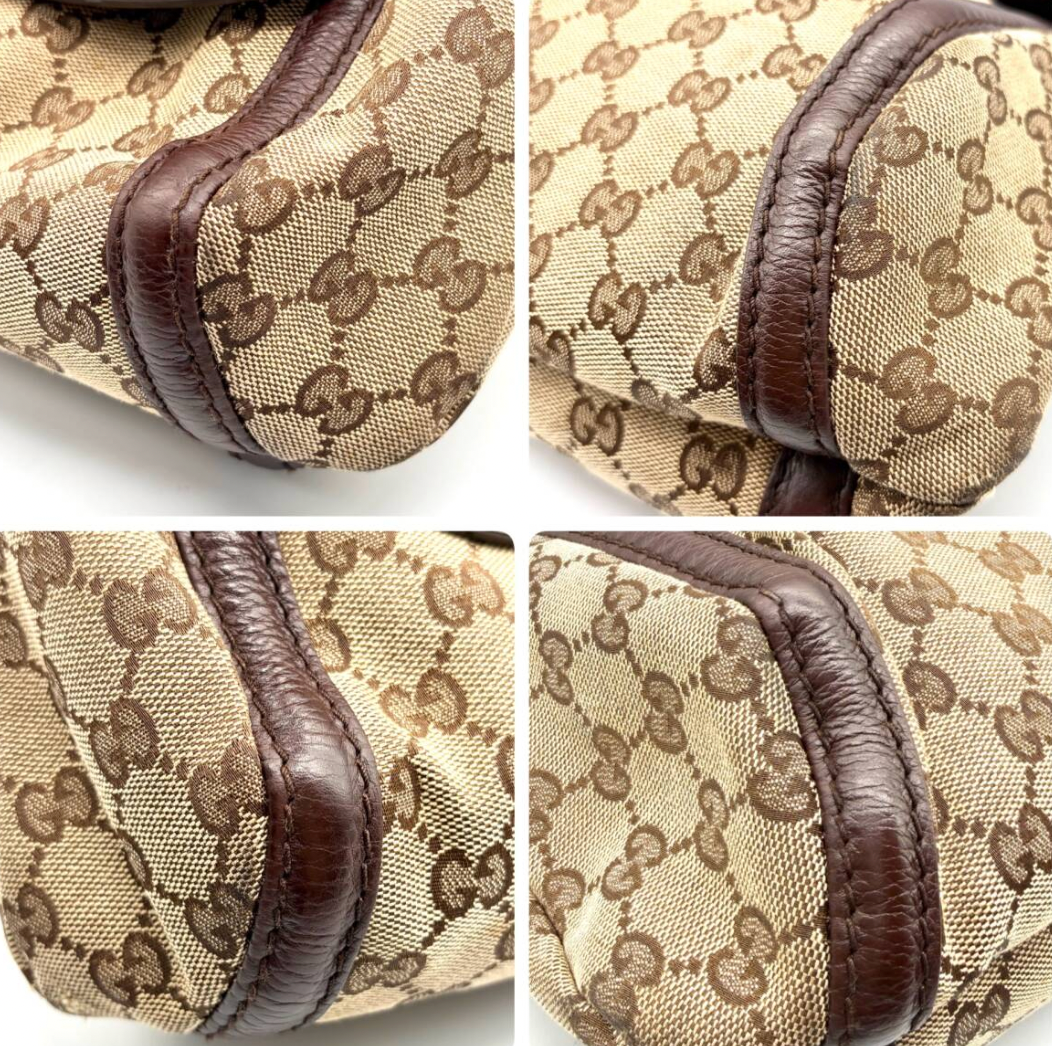 Gucci Medium GG Canvas Techno Horsebit Bag