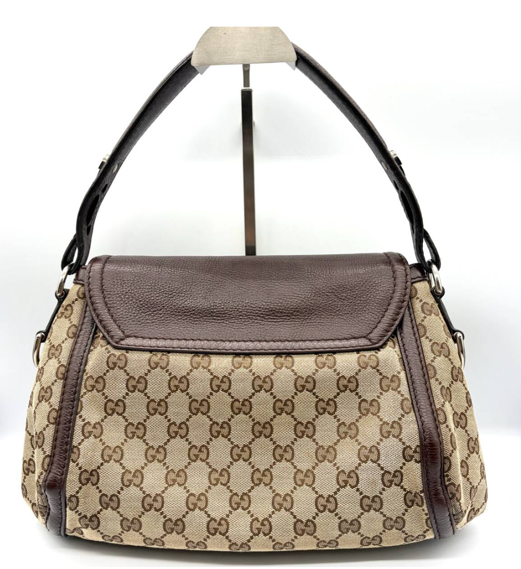 Gucci Medium GG Canvas Techno Horsebit Bag