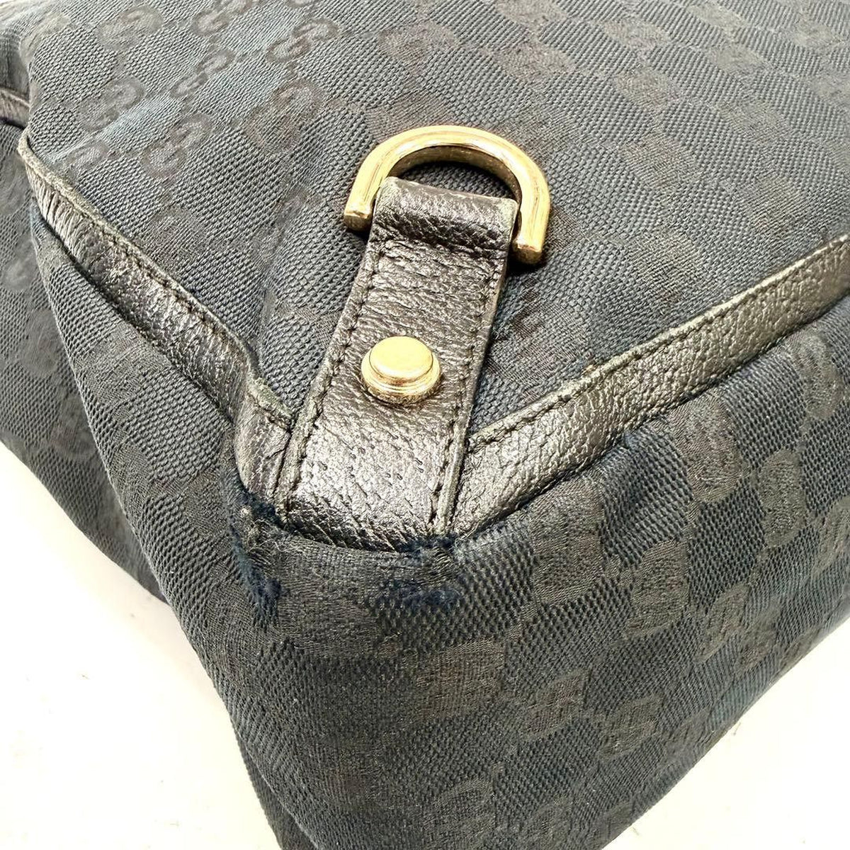 Gucci Abbey D-Ring Tote Bag – Black GG Canvas