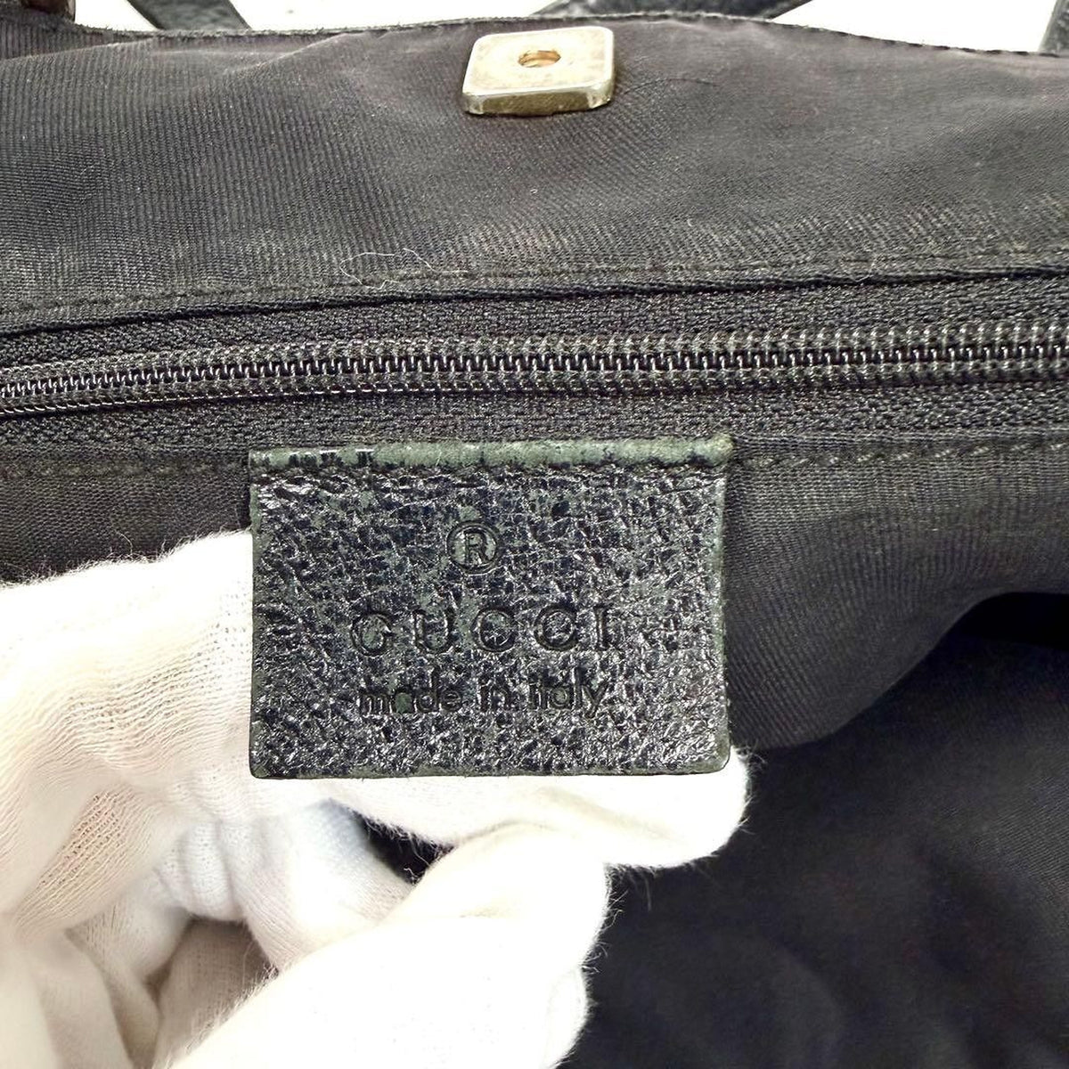 Gucci Abbey D-Ring Tote Bag – Black GG Canvas