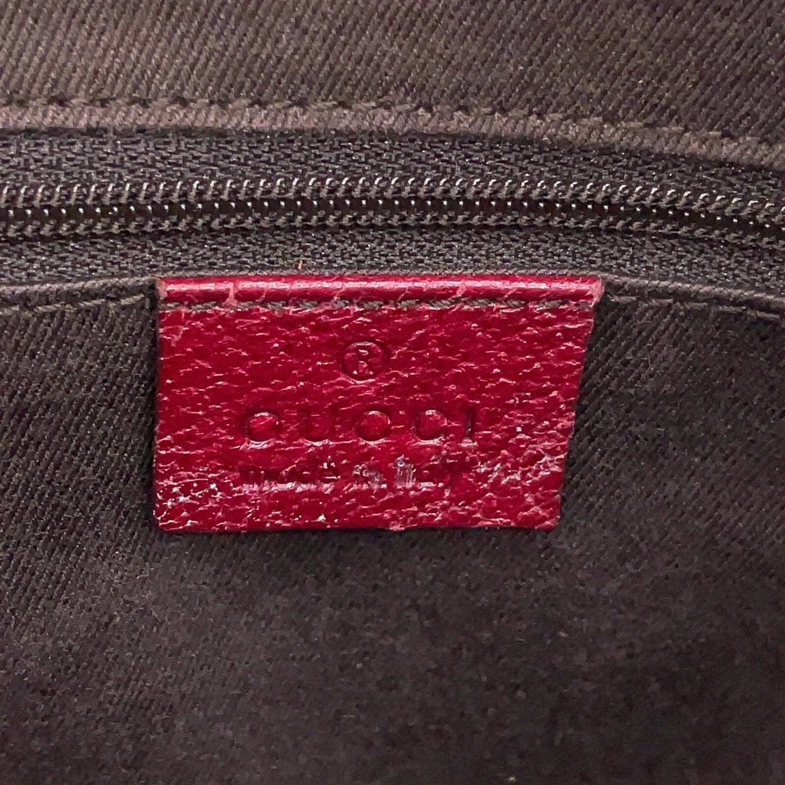 Gucci GG Canvas Leather Red Beige